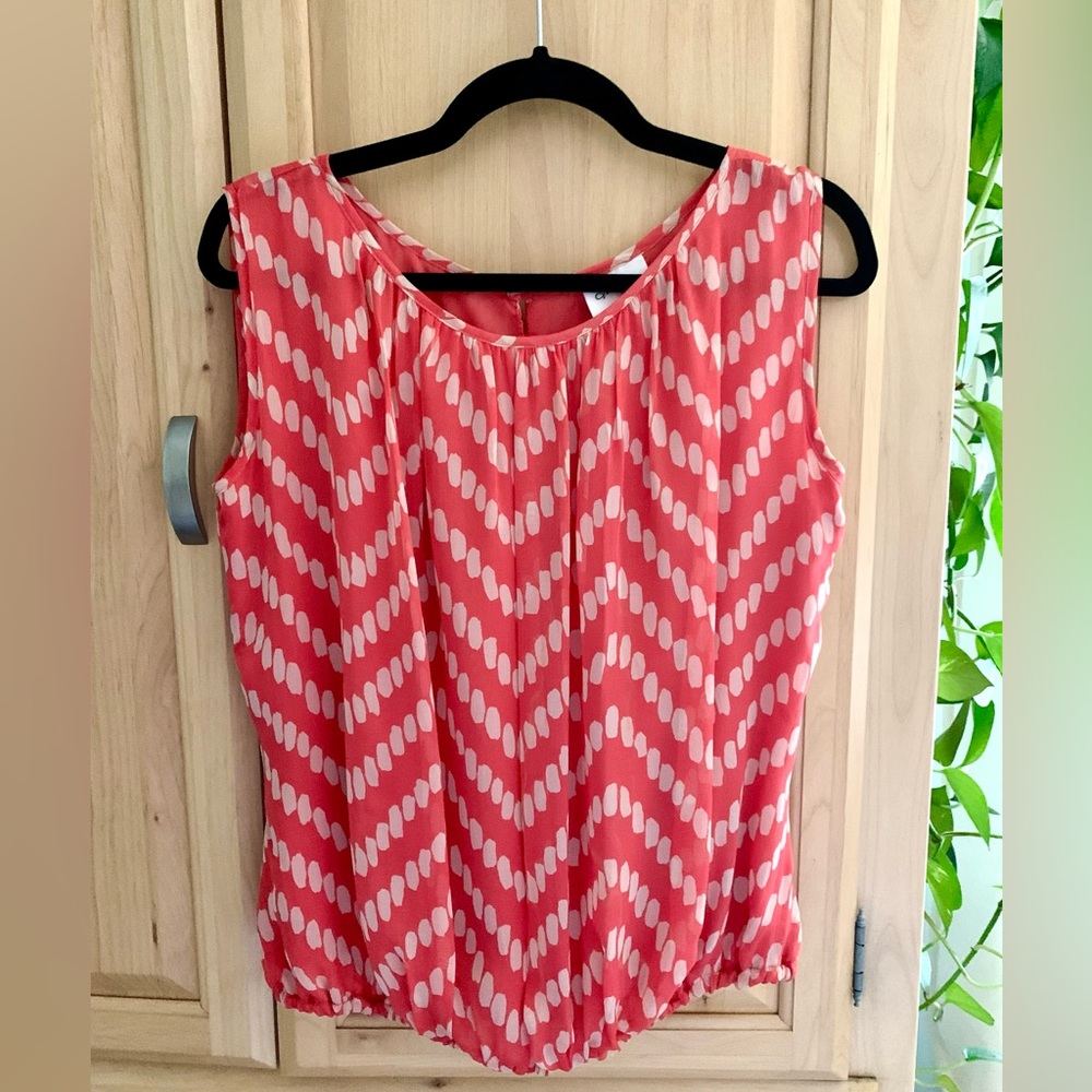 Milly Sleeveless Silk Blouse Sz2